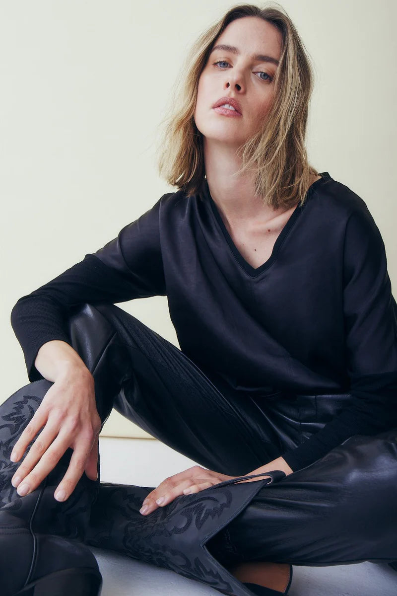 Melissa Nepton Cindy Top in Black