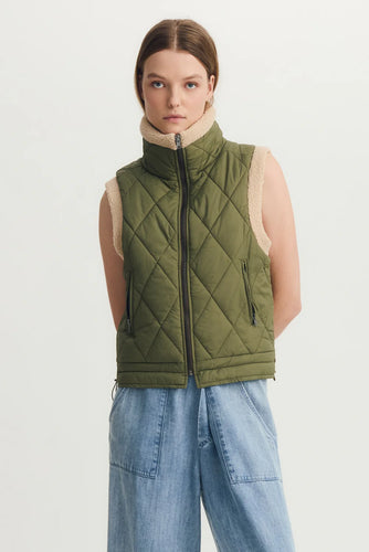 Melissa Nepton Demi Vest in Khaki