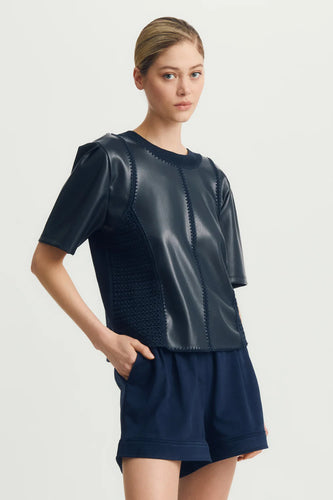 Melissa Nepton Indi Top in Navy