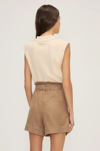 Mélissa Nepton Spencer Shorts in Soft Khaki
