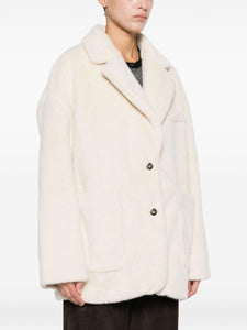 Molliolli Moli Faux Fur Jacket in Ivory
