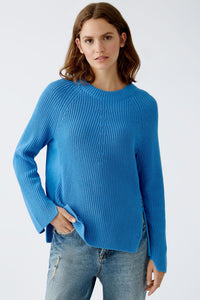 Oui Cotton Sweater in Corn Flower