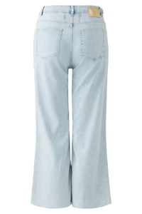 Oui Light Denim Cropped Summer Jean