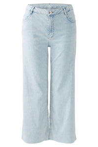 Oui Light Denim Cropped Summer Jean
