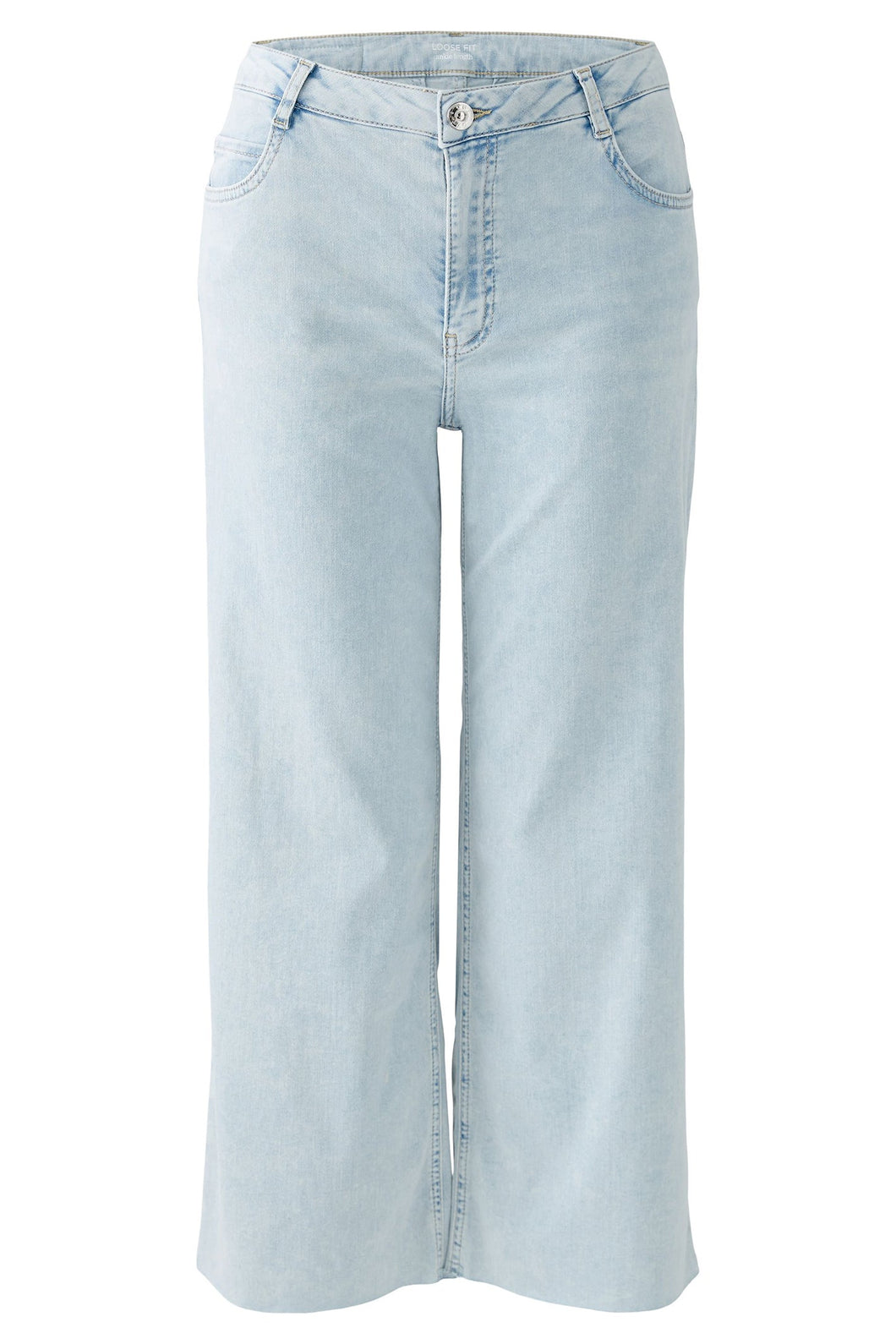 Oui Light Denim Cropped Summer Jean