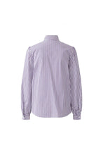 Load image into Gallery viewer, Oui Striped Blouse with Bow in White Violet
