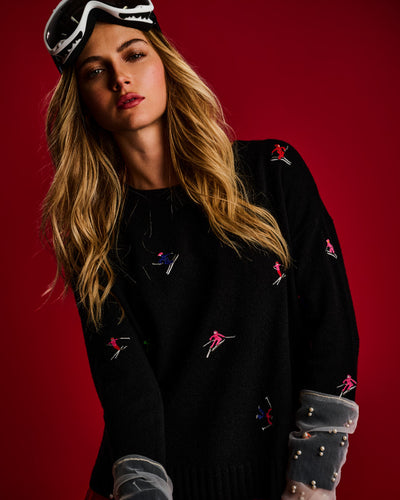 Lisa Todd Hit The Slopes Sweater in Black