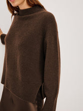 Load image into Gallery viewer, Rails Miranda Cashmere &amp; Silk Sweater in Espresso
