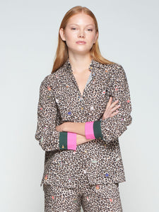 Vilagallo Mariela Leopard Print Shirt