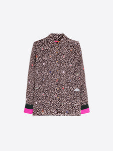 Vilagallo Mariela Leopard Print Shirt