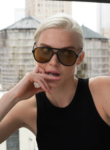 Load image into Gallery viewer, Otra Stevie Sunglasses in Black/Olive
