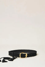 Load image into Gallery viewer, Twinset Suede Tassel Belt in Black
