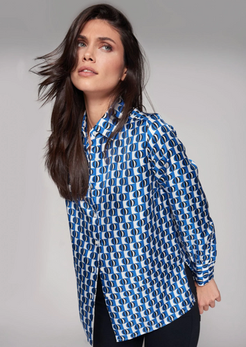 Vilagallo Mariela Shirt in Blue Multi