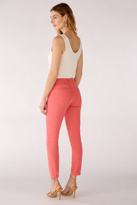 Oui Baxter Cropped Jeggings in Red Rose