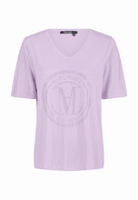 Load image into Gallery viewer, Marc Aurel Rhinestone Logo T-Shirt in Light Orchid
