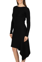 Load image into Gallery viewer, Love Token Asymmetrical Dress in Black
