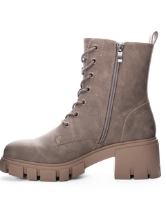 Chinese Laundry Newz Boots in Distressed Taupe
